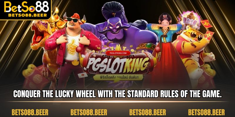 Conquer the Lucky Wheel with the standard rules of the game.