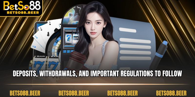 Deposits, withdrawals, and important regulations to follow